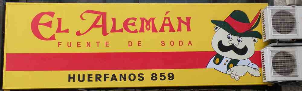 Soda fountain 'El Alemán' in Chile's capital, Santiago (2004)